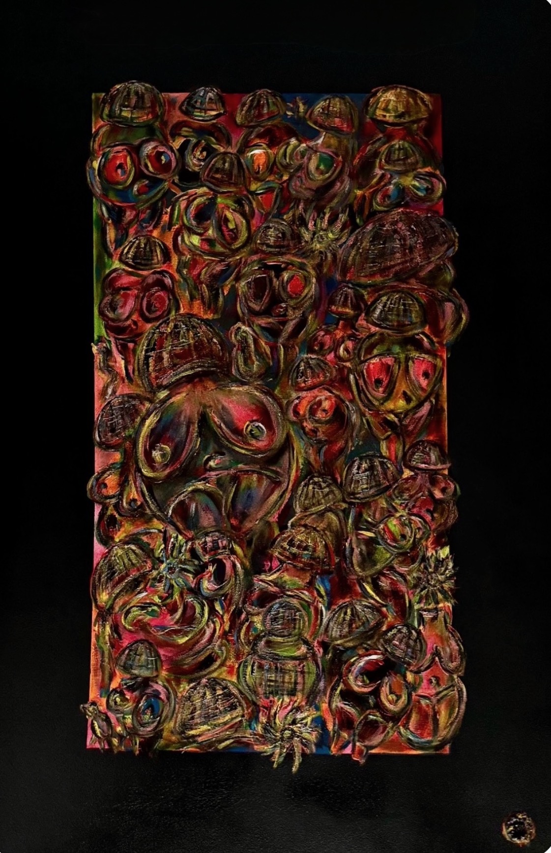 Willendorf folies -30 000, peinture à l'huile sur toile, Philippe du Cheyron